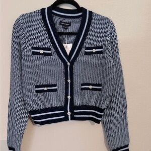 Elegant Navy Women's Cardigan